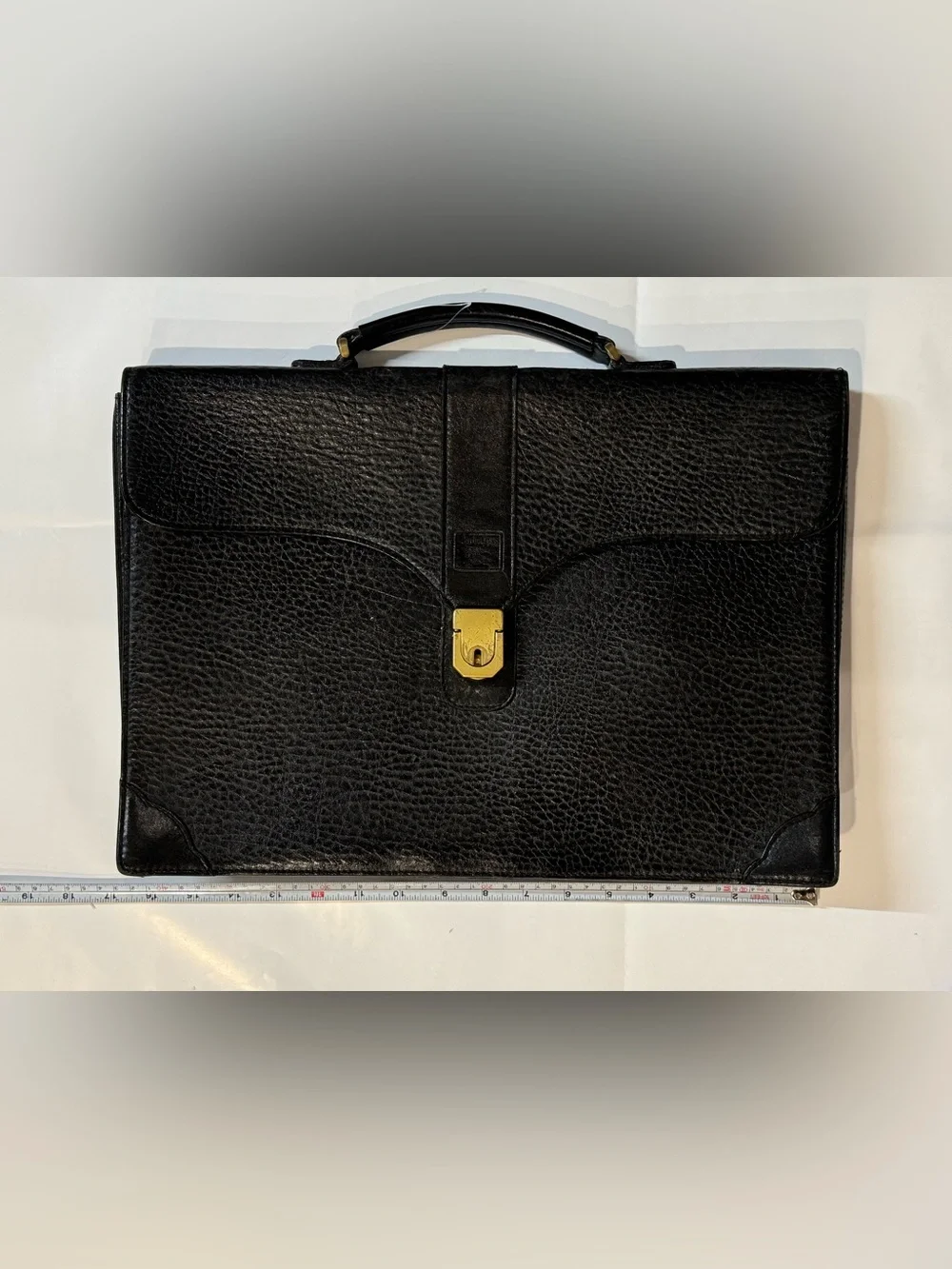 Burberry Black Leather Briefcase